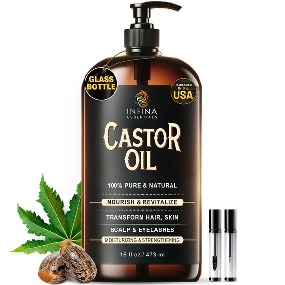Nourishing Castor Oil Cold Pressed 16 fl oz - Your All-in-One Beauty Treatment